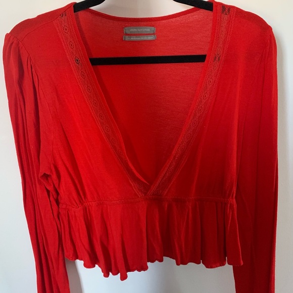 Urban Outfitters V-Neck Longsleeve - Picture 1 of 2